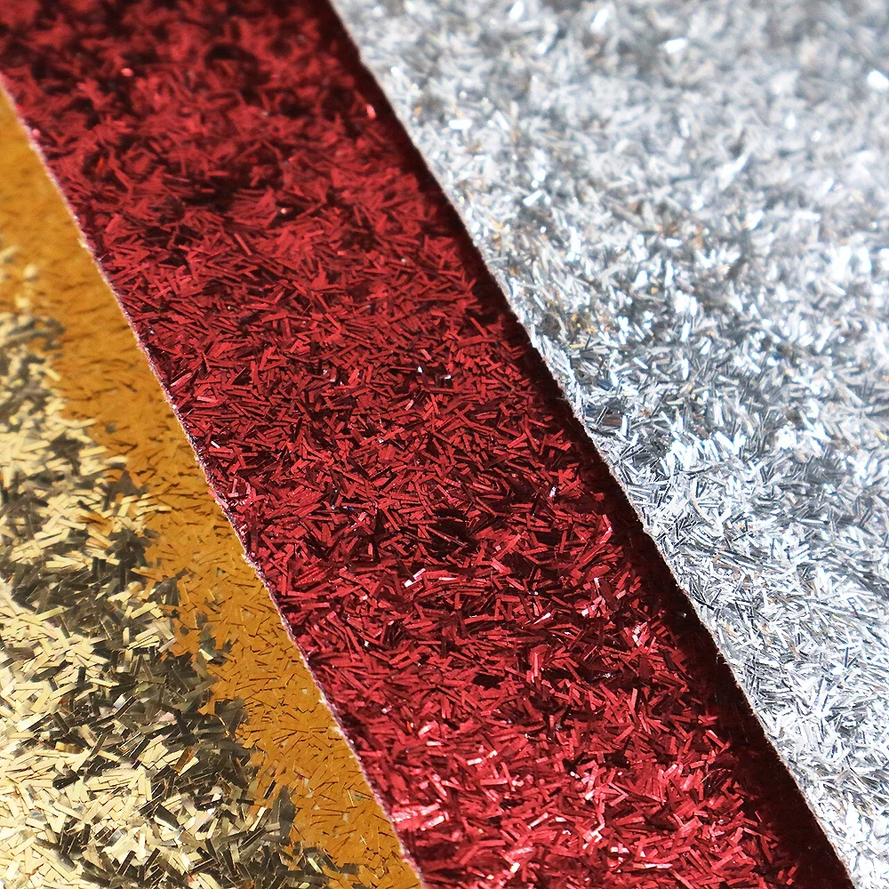 Chunky Glitter Leather Fabric For Making Shoes Bags Wall Paper 5752