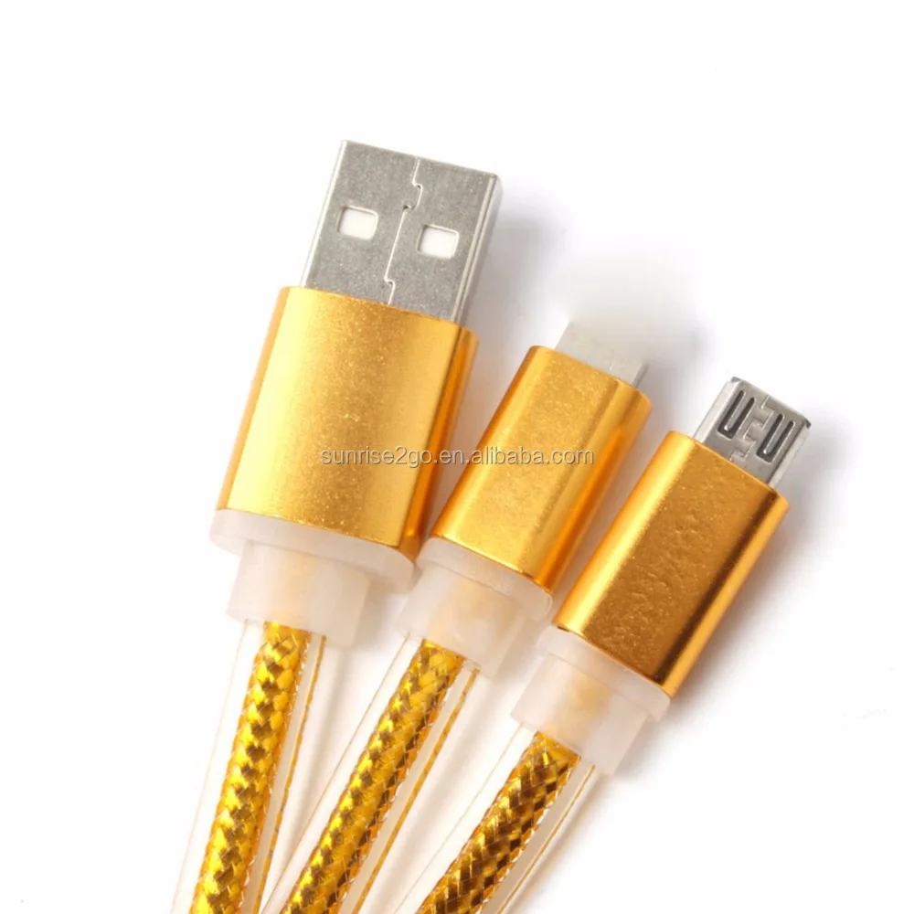 2017 Metal Head 10cm PVC 2 in 1 Keychain USB Cable for smart phone