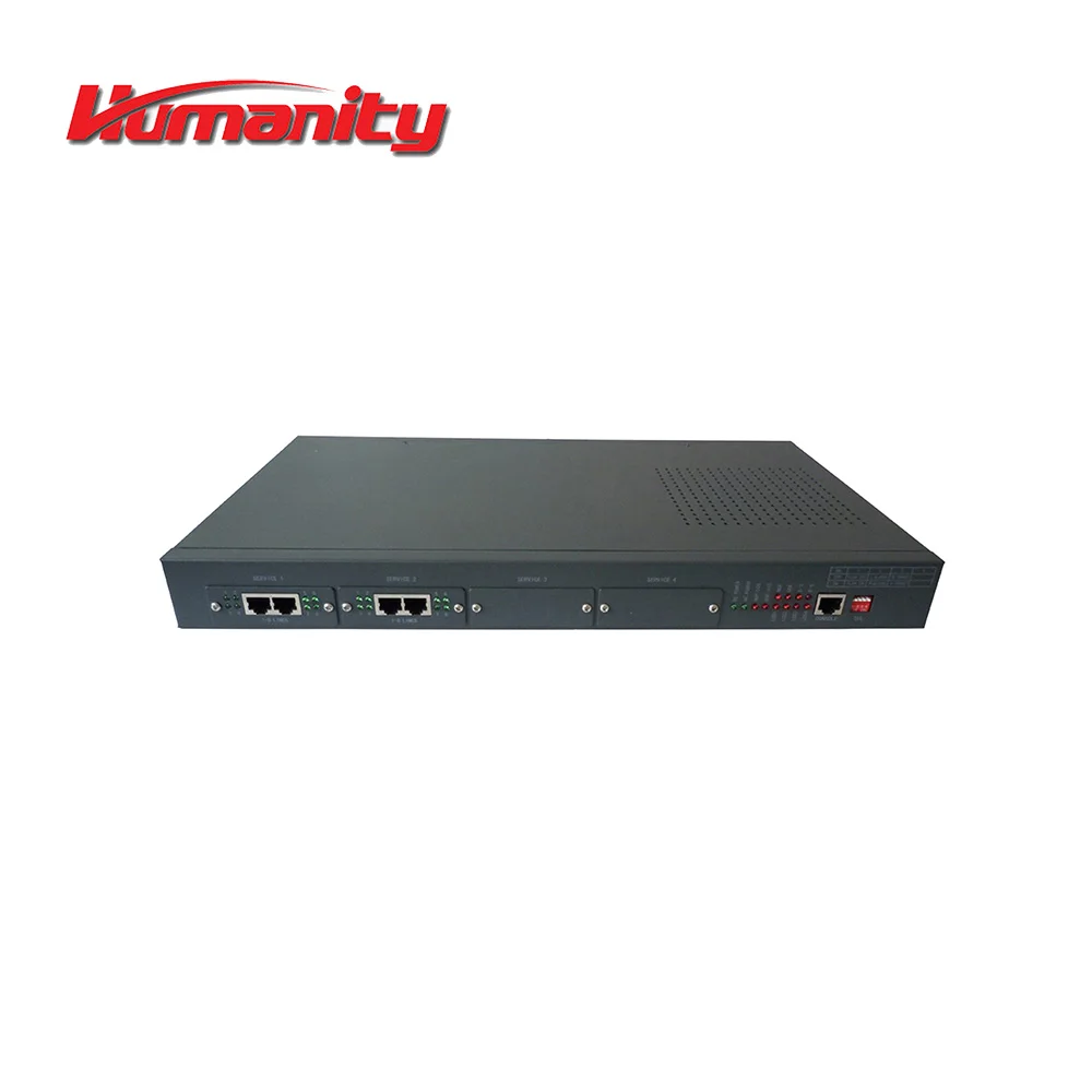 HM-PH 4Eth+4E1+FXS FXO, E&M over Fiber PCM Multiplexer with 4 port fxs