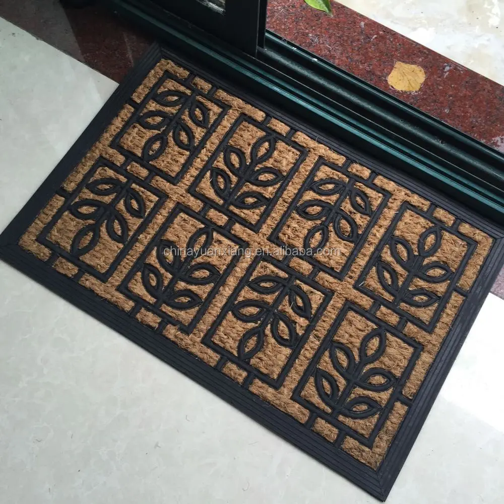 Entrance Brush Rubber Coir Mats for Walmart Target Aldi Leroy Merlin