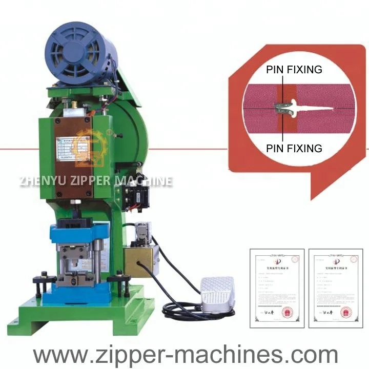 Оборудование для производства молнии, полуавтоматическая машина для прессования штифтов с двойной молнией для двухсторонней открытия молнии