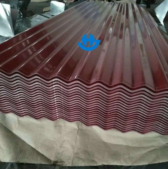 Rib Type PE SMP HDP PVDF Painting RAL Color PPGI Prepainted Corrugated Roofing Steel Sheet Metal Price From China Gold Supplier