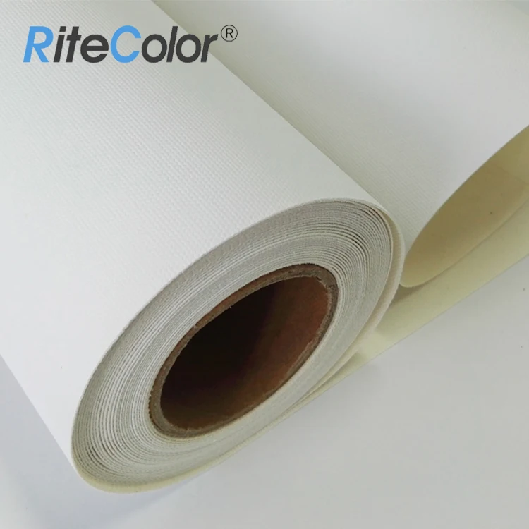 320gsm Pigmented Digital Printing Poly Cotton Canvas Roll for Canon iPF8000S / IPF8400S, Matte Printing Canvas