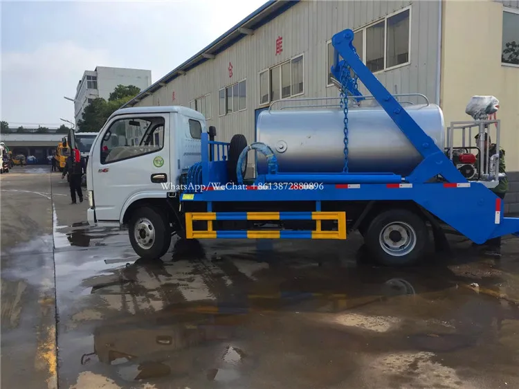  Dongfeng 4x2 кускалка-погрузчик мусоровоз в