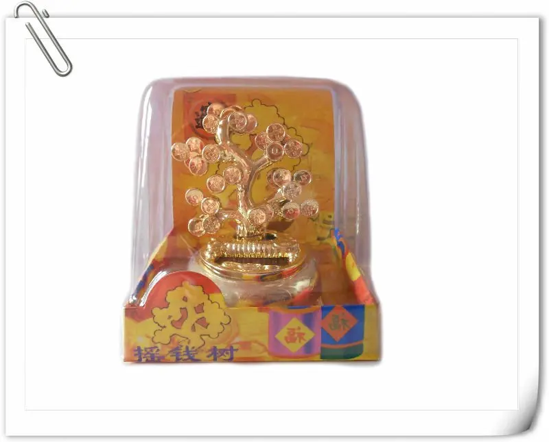 
Solar moving toy figure fortune tree decoration 