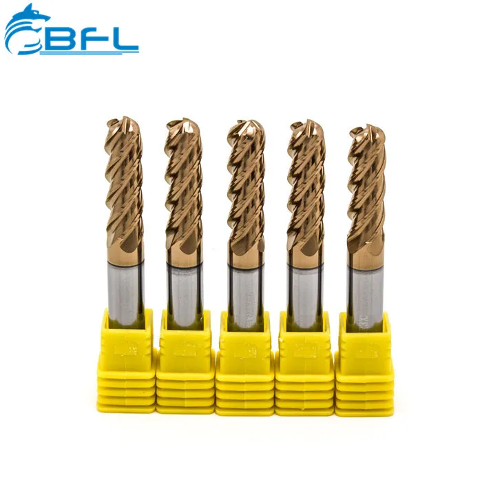 BFL End Mill Carbide Cutting Tools 4 flutes Corner Radius End Mill