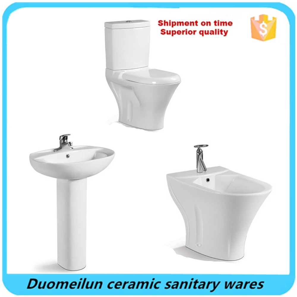 
OEM керамические раковины из двух частей для воды для России 