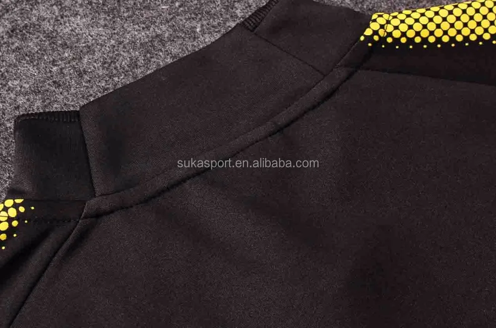 Dortmund 2017/18 season football jaket full zip good quality soccer sweater training suit