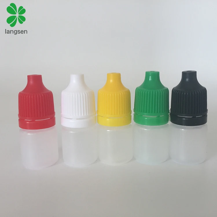 Low MOQ plastic HDPE 3ml drop bottle, liquid dropper bottle container in stock BPA free custom logo