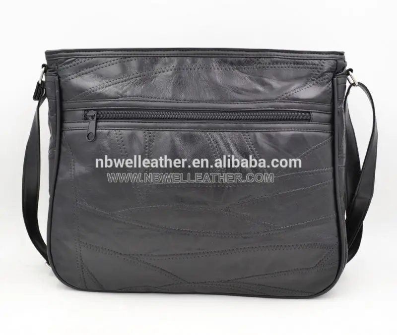 Patchwork lambskin leather bag for women