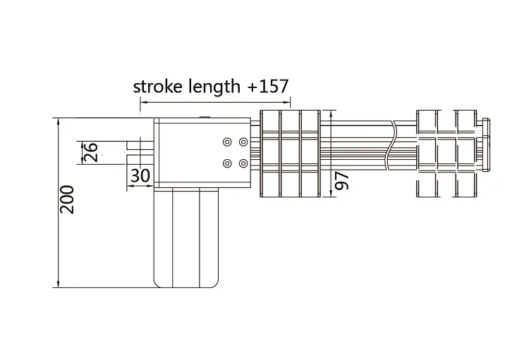 Wholesale long stroke available option waterproof dc electric high speed 12v linear actuator for sex machine