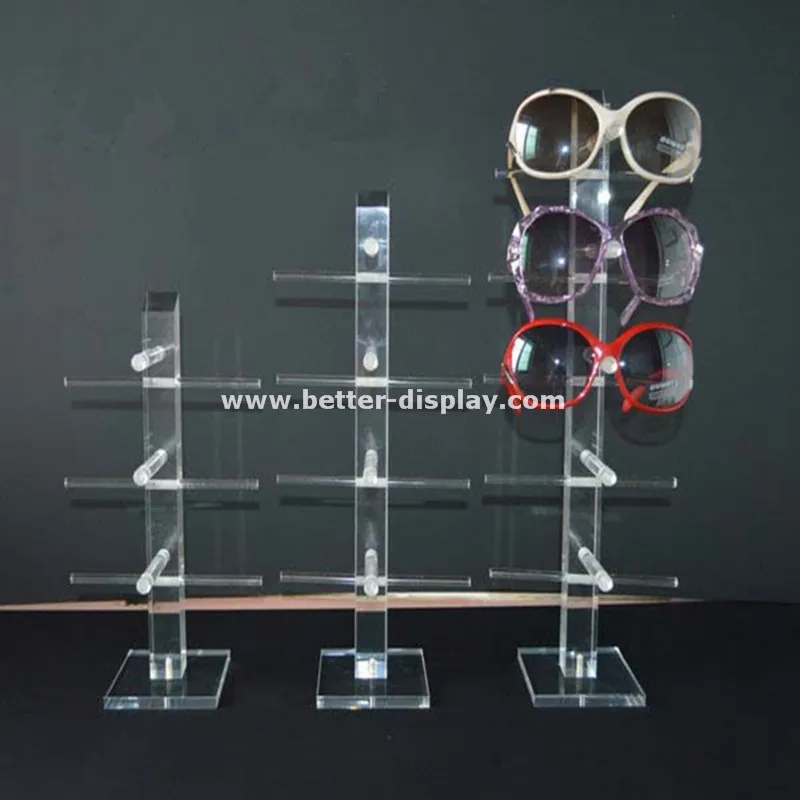 Acrylic Sunglasses Show Rack Eyeglasses Display Stand Holder