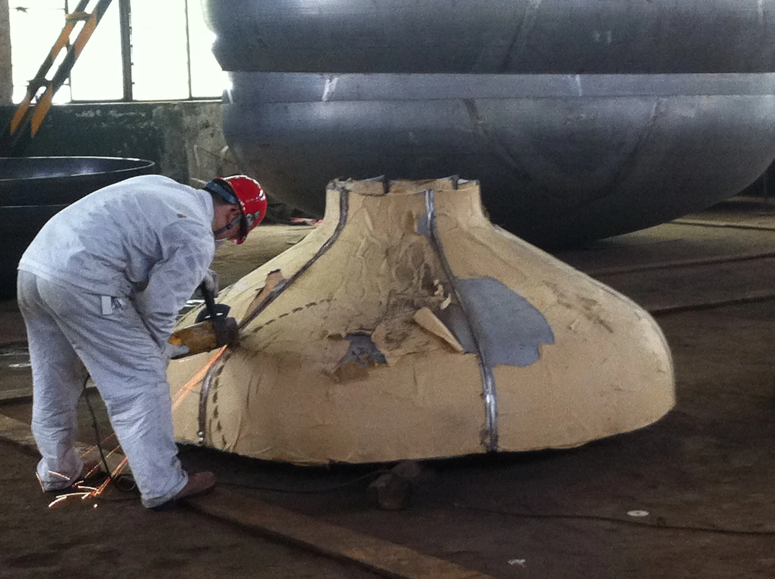 Compound Material Large Diameter Carbon Steel Dished Heads elliptical head used for nuclear power