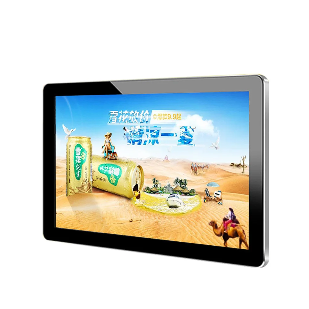 Оптовая продажа с завода, портативная цифровая вывеска, киоск, сетевой ЖК-дисплей с настенным креплением, рекламный дисплей