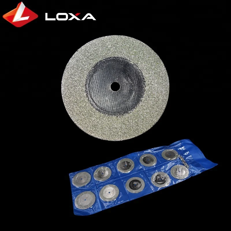 10 Pieces 20MM Diamond Cutting Discs Wheel Saw Blade For Rotary Tool Dremel Stone Blade+2pcs Mandrels Drill Bit Holder