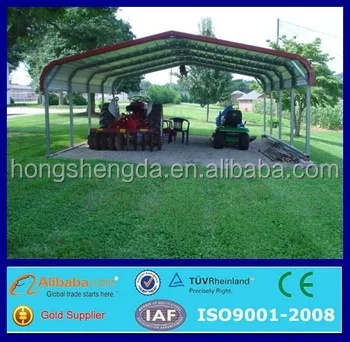 China made low cost steel structure carport/canopy/garage/awning