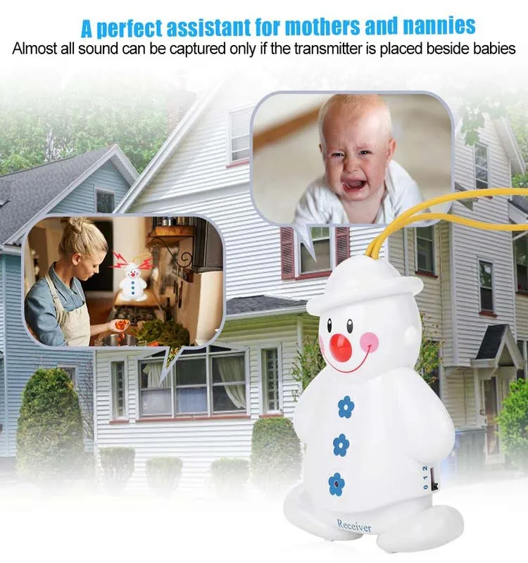 
Baby Monitor Without Cameras Battery Sensor OSSCA 