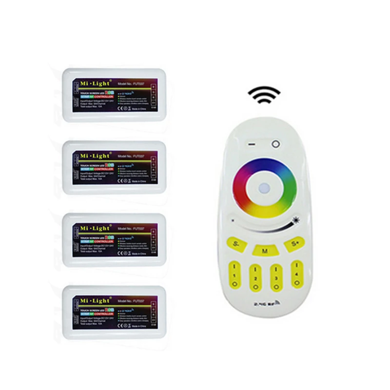 Mi Licht Drahtlose 2.4G 4-Zone RGB Touch Tone Fernbedienung für LED Streifen 99