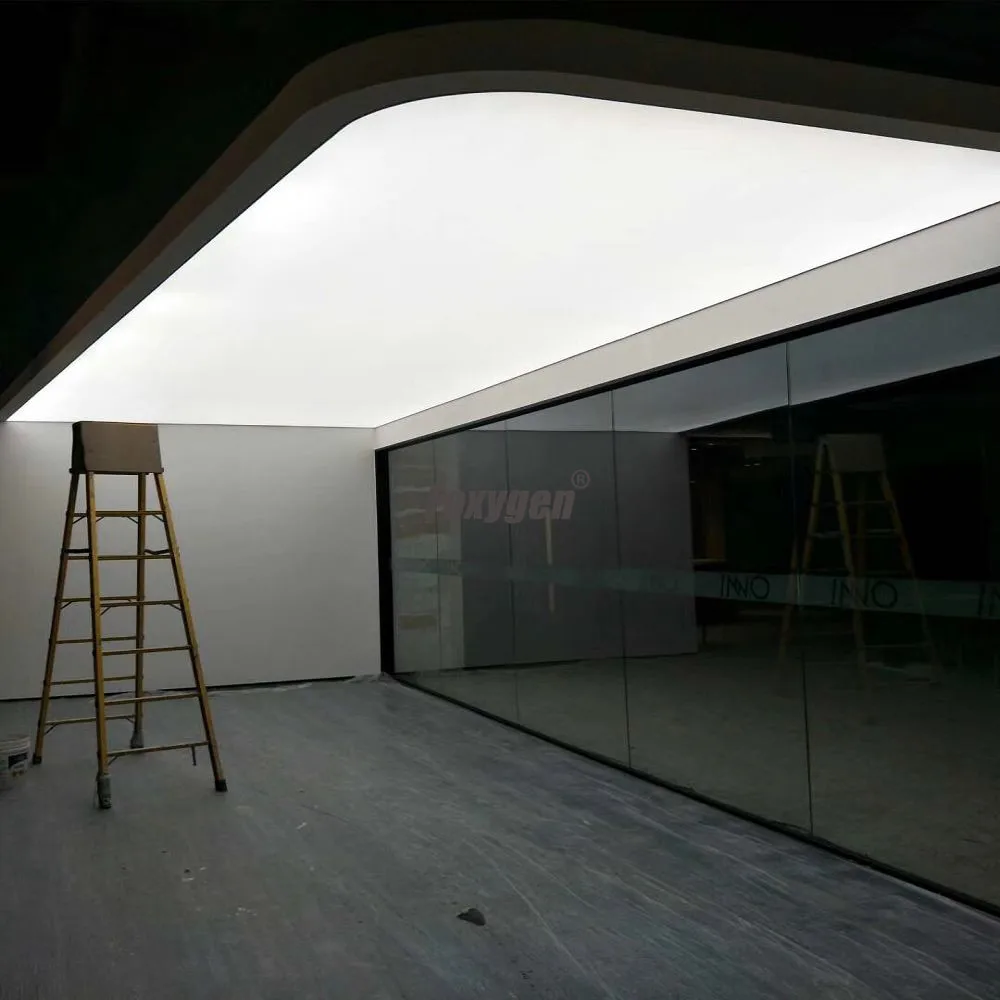 Super September Project Hot Sealing Soft Membrane Printing Pvc Stretch Ceiling With 15-Year Warranty For Swimming Pools