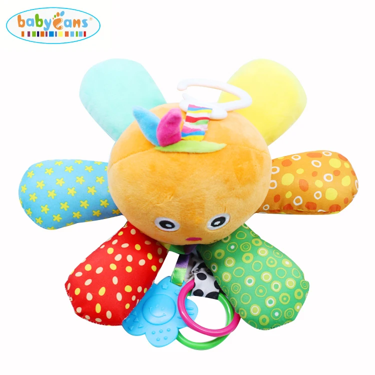 New design Hot Selling Soft Plush Hanging Baby Musical Octopus Toy For Kids