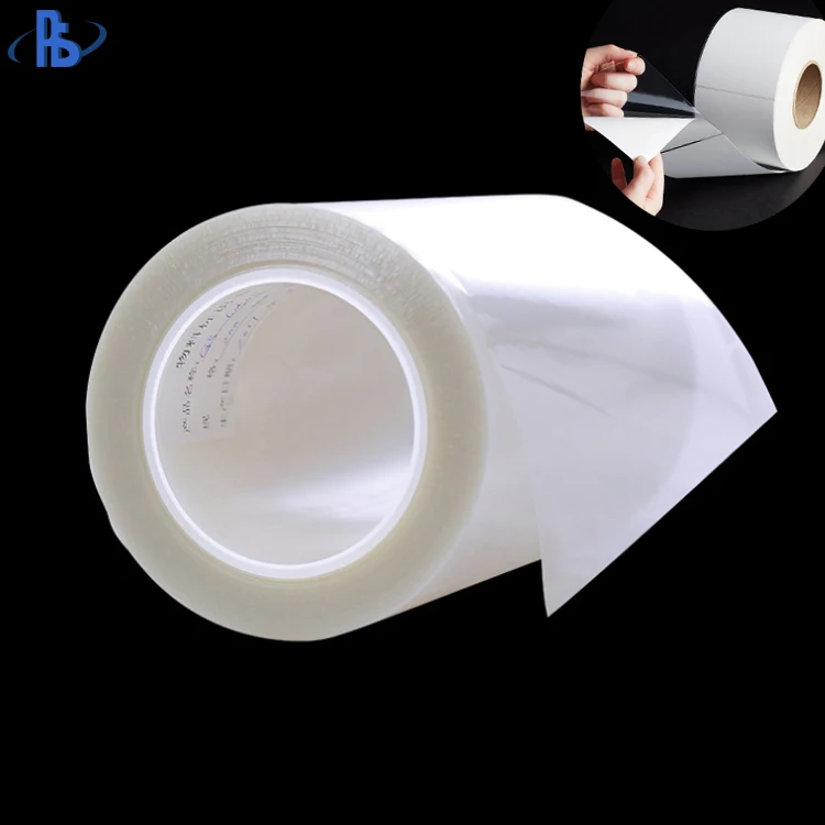 PET Printing Film Clear PET Polyester Film Silicon Coating Release Liner Films Release Paper