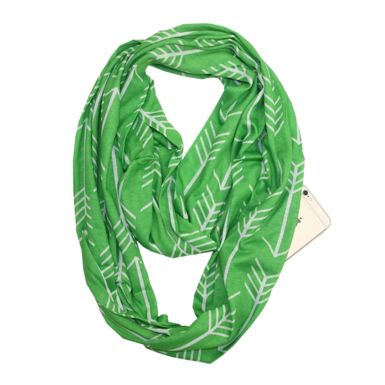 
Infinity Loop Fashion Scarf with hidden pocket 