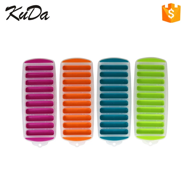 Kuda long silicone ice tray, ice cube trays silicone large for your kids