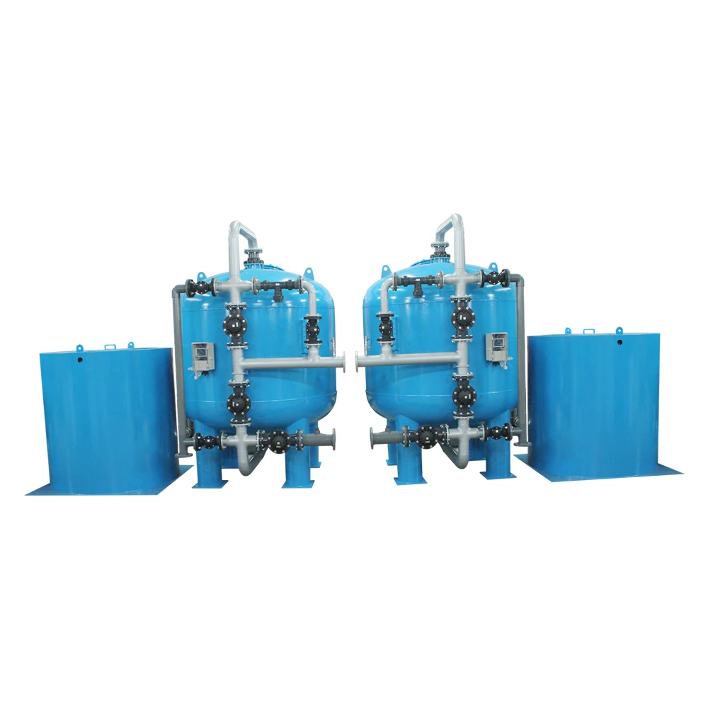 Diaphragm valves 50m3/hr twin alternative working water softener system to remove water hardness