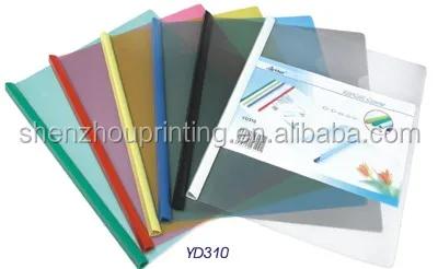 
Great quality custom document folder easy rail file plastic clear transparent PVC PP report cover slide bar 