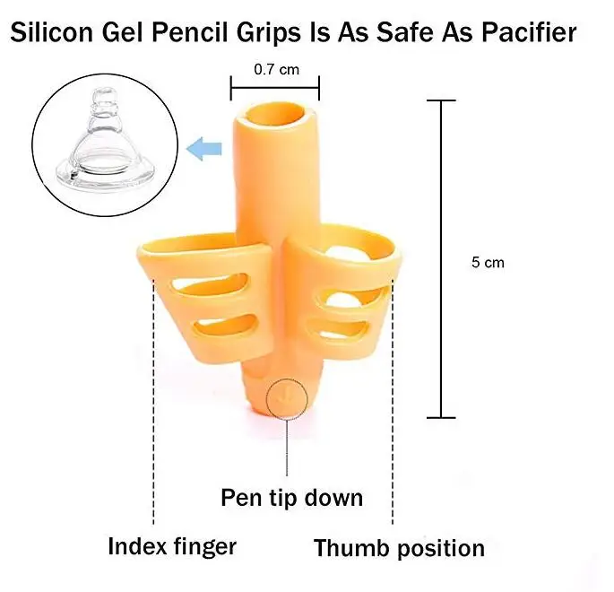 Hollow Ventilation Colorful Children Pen Writing Aid Gel Pencil Grips