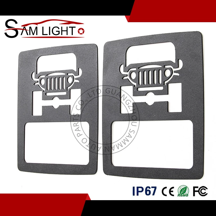 2018 Je-ep Wrangler Lights Cover Tail Light Guard for 2018 je-ep Rubicon Sahara Sport JL( 1 Pair)