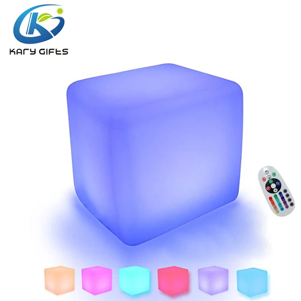 promotion led cube chair outdoor led cube seat light waterproof led cube