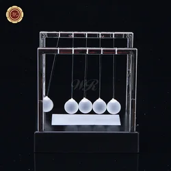 WR Wholesale Souvenir Gift Creative Newton Balance Steel Ball Luminous Table Lamp Home Office Decoration Gifts Ideas 15*11*15cm