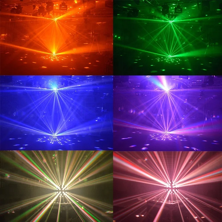 Disco Ball 5pcs 18W RGBWA+UV 6in1 LED Flash Disco Stage Effect Magic Ball Light