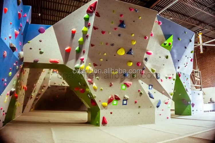 Indoor Rock Climbing Wall Wood Panel