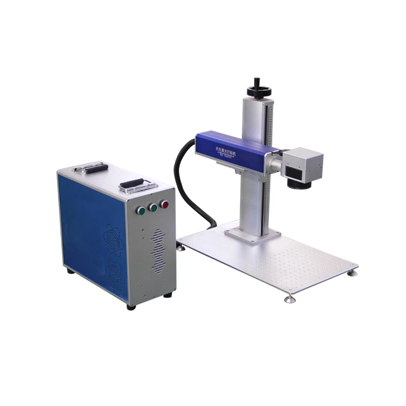 Metal laser engraving machine portable  20w 30w 50w Mopa gold metal smart color fiber  laser marking machine