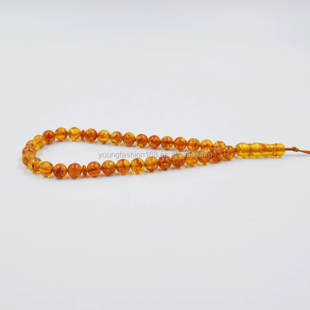 Wholesale tesbih rosary Russia style Islamic prayer beads amber material