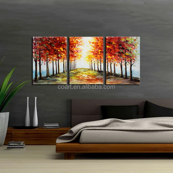 Современная деревня пейзаж Картина на холсте для комнаты