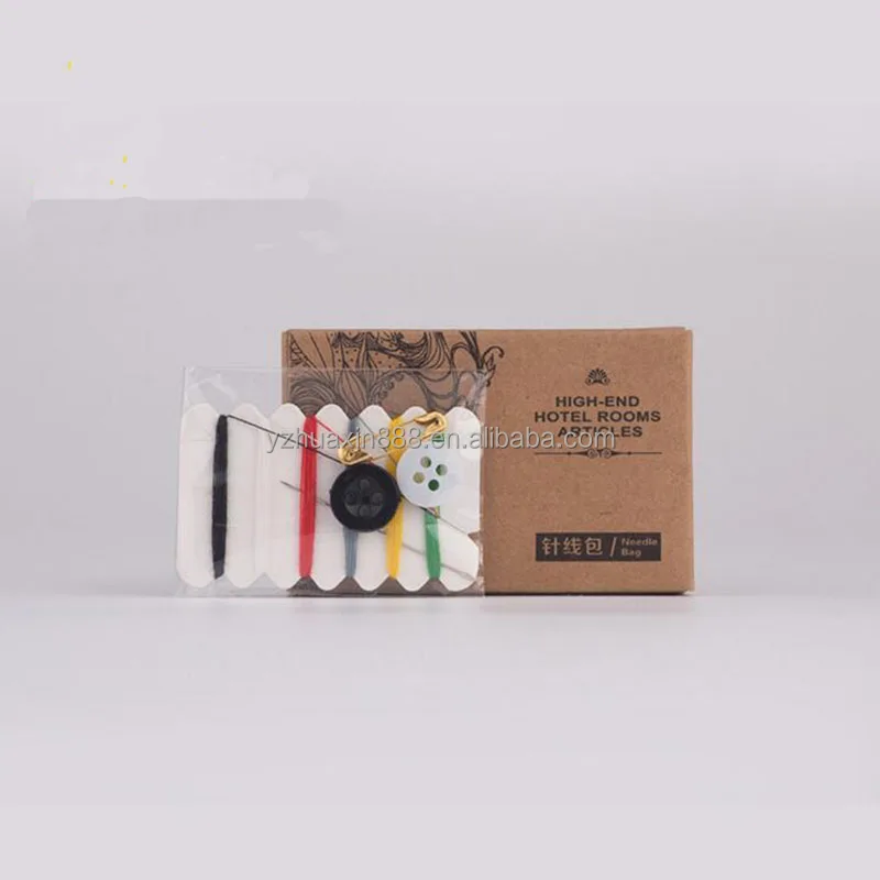 2016 new design cheap hotel use sewing kit / needle and thread kit