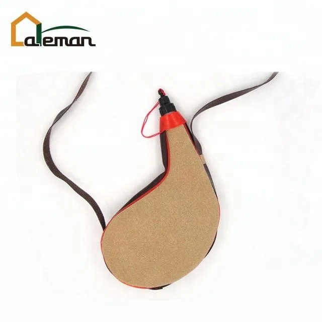 750ml Leather Bota Bag, Camping Hunting Gift Promotional Cheap Wineskins Mongolia Bottle w/Shoulder Strap & Soft Inner Bladder