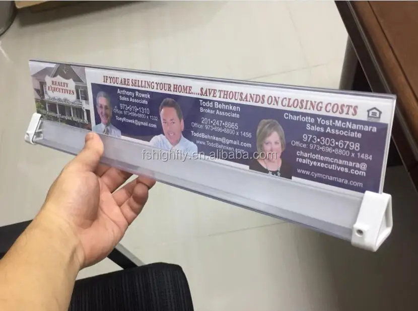 Supermarket Accessories Checkout Stand Counter Lane Plastic Acrylic Divider Bar