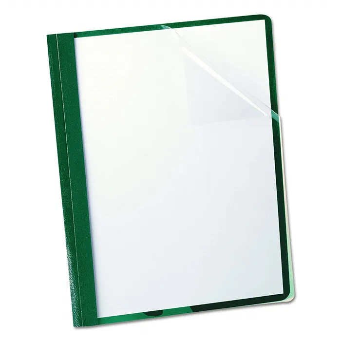 
Wholesale High Quality Clear Front Report Book Covers File Folder Letter Size For Office Meeting Green 