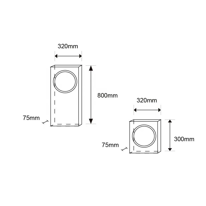 IP65 12W bollard LED garden Lights for Landscape lighting