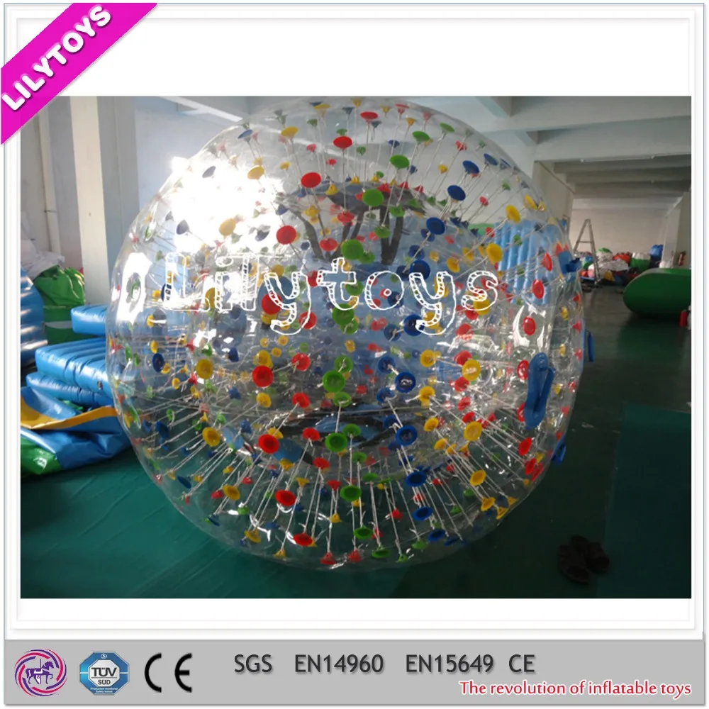 TPU/PVC material high quality inflatable body zorbe bowling ball