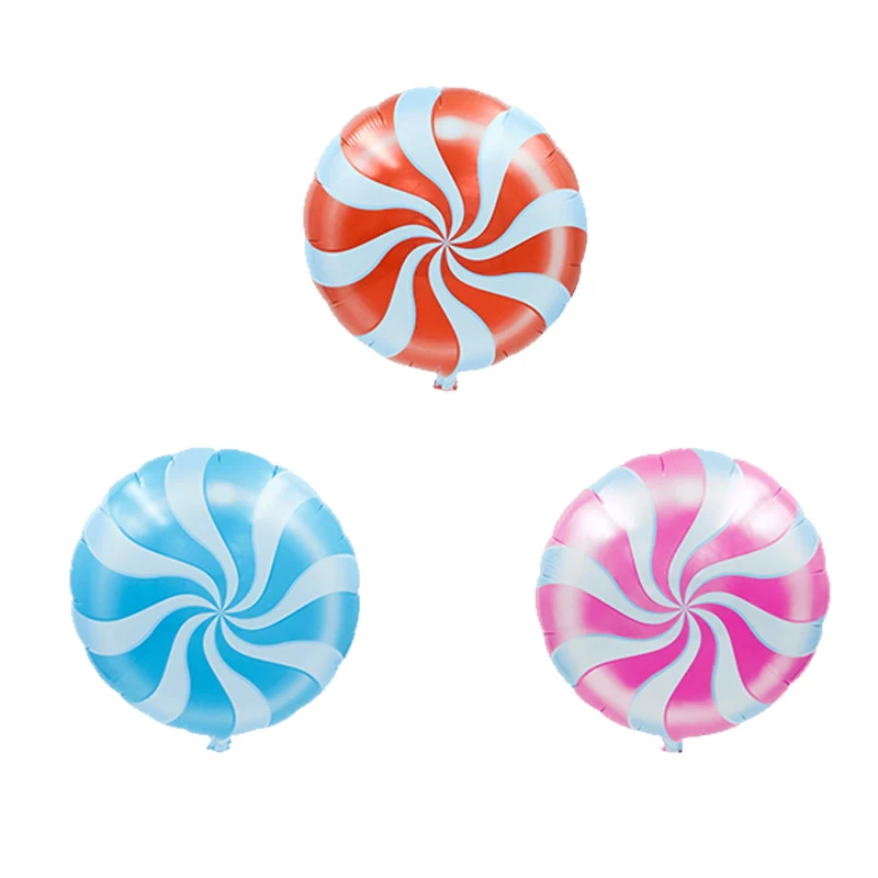 18inch Windmill Round Aluminum foil Balloons Candy Helium Ballons Birthday Party Decor for Wedding