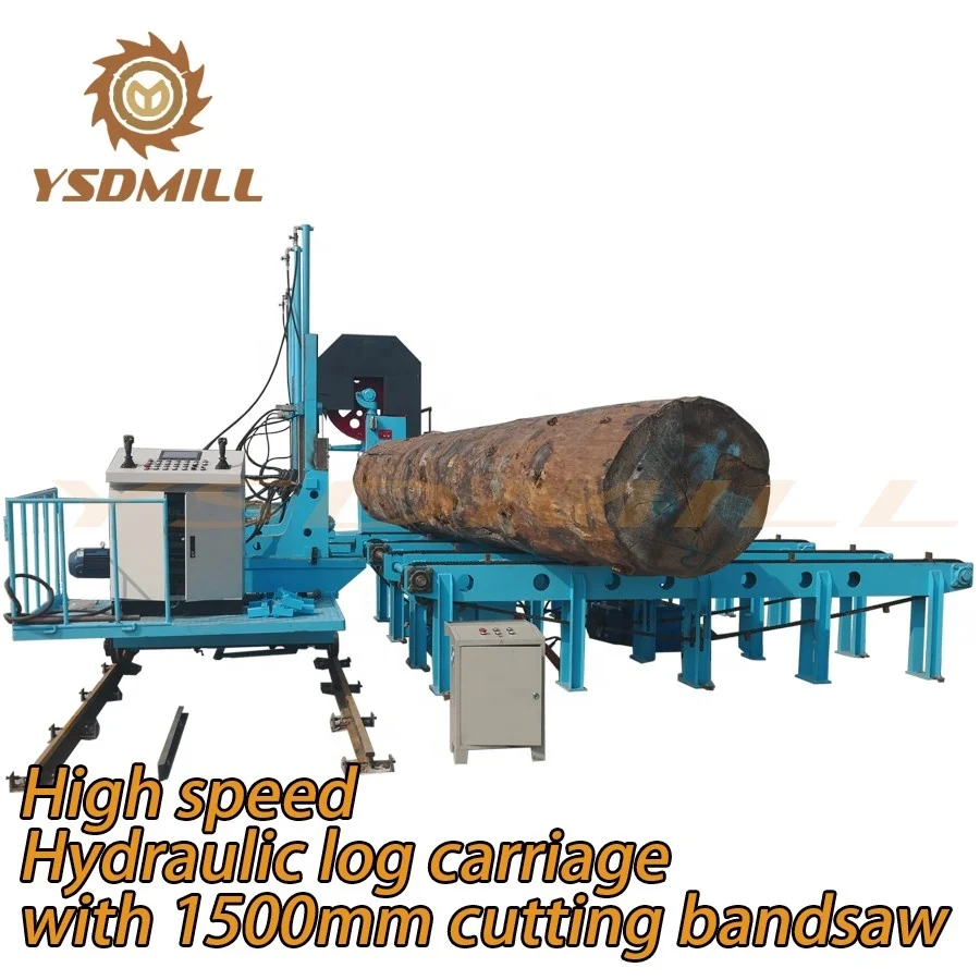 African timber logs cut band saw machinery vertical bandsaw sawmill with wheels