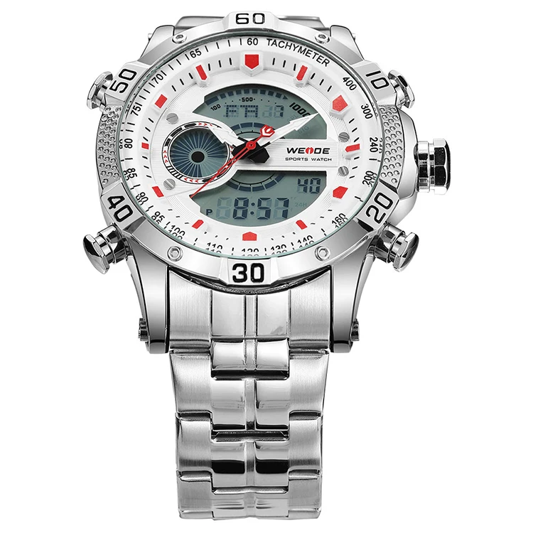 
China watch manufacturer digital fashion quartz stainless steel lcd digital wrist watch sport men 