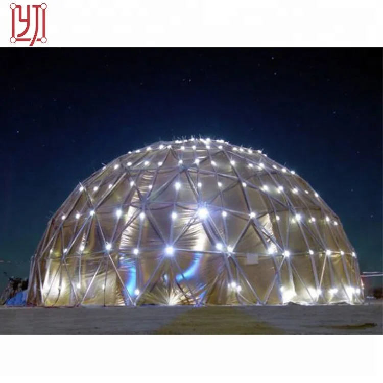 Yijin PVC 500 местный Арка светодиодный геодезический купол палатки