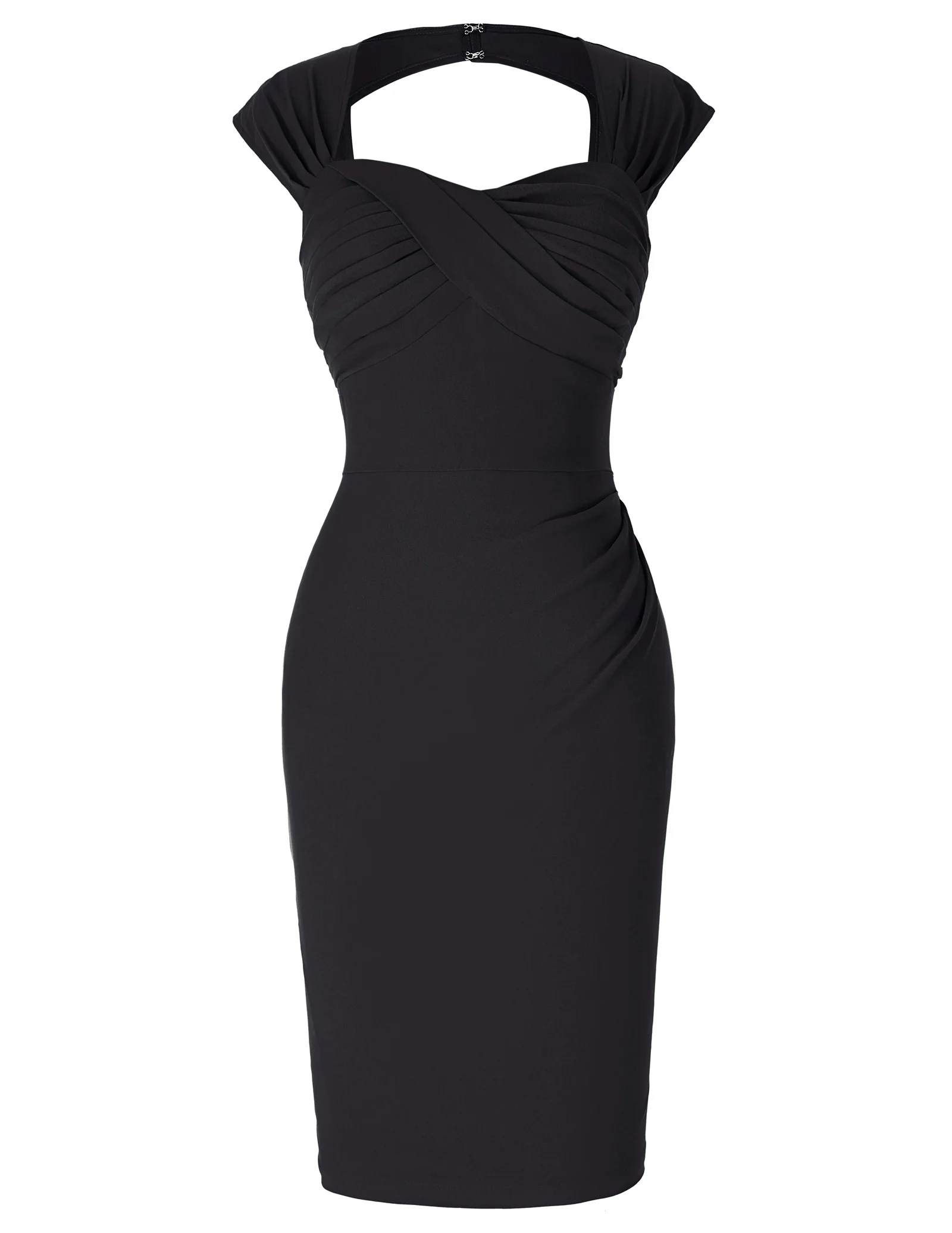 BP000155  Stock Sleeveless Red Hollowed Back Nylon-Cotton Hips-Wrapped Retro Vintage Dress