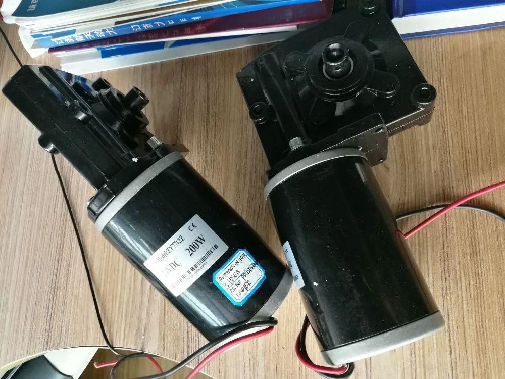 high torque 12v 24v 1kw 1.5kw 2kw 5kw dc motor with worm gearbox and planetary gearbox custom made